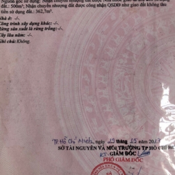 Bán  863m( 20x43 m)  ,Xã phú Hoà Đông ,Củ Chi ,Tp.HCM