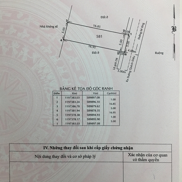 Bán đất sổ hồng riêng 89 m  đường Quách Điêu, Vĩnh Lộc A, Bình Chánh