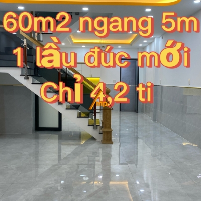 BÁN NHÀ ĐƯỜNG BÌNH THÀNH, BÌNH TÂN – 60M² – 1 LẦU ĐÚC – GIÁ 4,2 TỶ